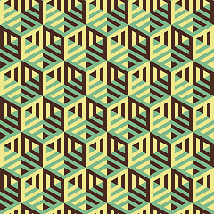 Image showing Hexagonal lines pattern. Abstract 3d background.  