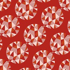 Image showing Geometric seamless pattern with gems. Vector illustration.