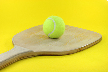 Image showing wooden racket