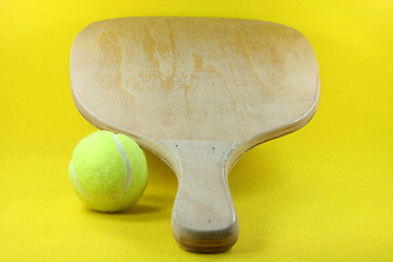 Image showing racket with ball