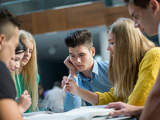 Image showing students group  study