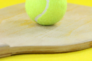 Image showing wooden racket detail