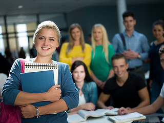 Image showing students group  study