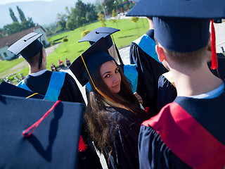 Image showing young graduates students group