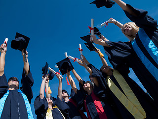 Image showing high school graduates students