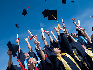 Image showing high school graduates students