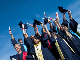 Image showing high school graduates students