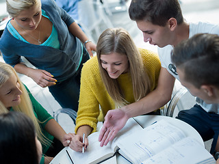 Image showing students group  study