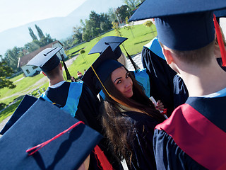 Image showing young graduates students group