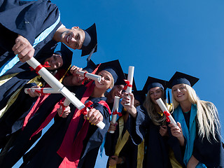 Image showing high school graduates students