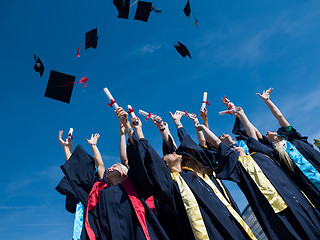 Image showing high school graduates students