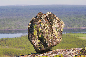 Image showing seita stone  in the polar North close up