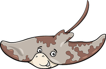 Image showing ray fish cartoon illustration