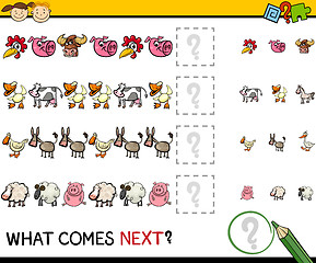 Image showing education game with farm animals