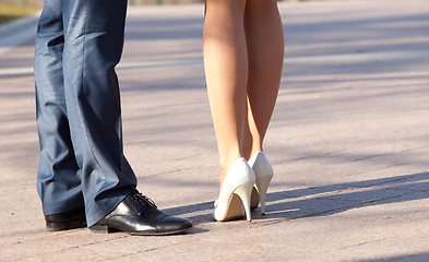 Image showing bride and groom