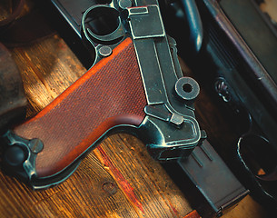 Image showing part of Luger Parabellum pistol