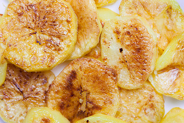 Image showing slices of baked potatoes