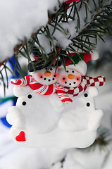 Image showing Snowmen Christmas ornament