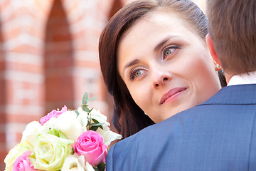 Image showing bride and groom