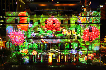 Image showing Customs House during Vivid Sydney event