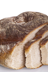 Image showing tasty fresh baked bread bun baguette natural food