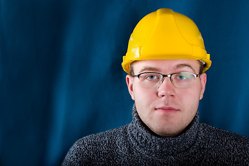 Image showing Engineer in yellow helmet