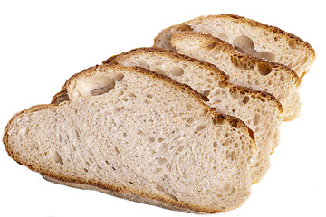 Image showing tasty fresh baked bread bun baguette natural food