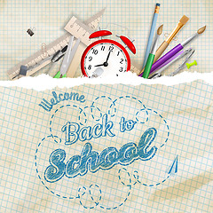 Image showing Welcome back to school. EPS 10