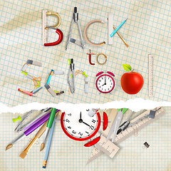 Image showing Welcome back to school. EPS 10