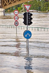 Image showing Flooded street