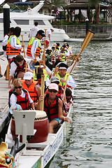 Image showing Dragon Boat Racing