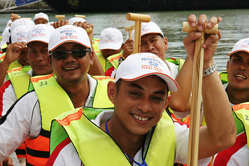 Image showing Dragon Boat Racing