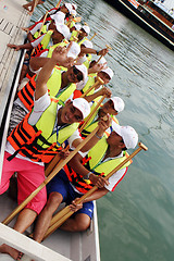 Image showing Dragon Boat Racing