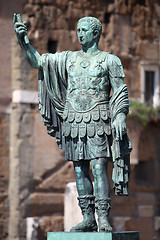 Image showing Statue CAESARI NERVAE Augustus, Rome, Italy