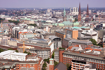 Image showing View on Hamburg from St. Michael\'s Church, Hamburg