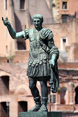 Image showing Statue CAESARI.NERVAE.F.TRAIANO, Rome, Italy