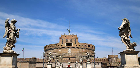 Image showing Castel Sant\' Angelo in Rome, Italy 
