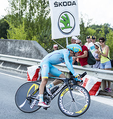 Image showing The Cyclist Jakob Fuglsang - Tour de France 2014