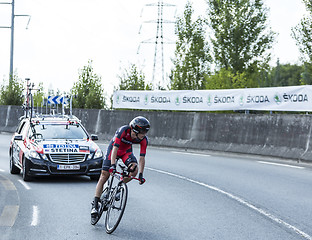 Image showing The Cyclist Peter Stetina - Tour de France 2014