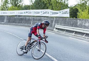 Image showing The Cyclist Peter Stetina - Tour de France 2014