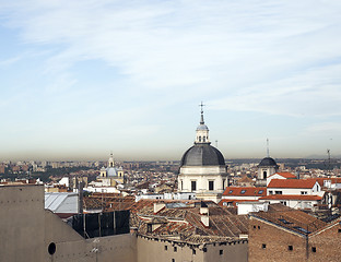 Image showing rooftops Madrid Spain Europe