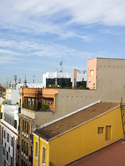 Image showing rooftops Madrid Spain Europe