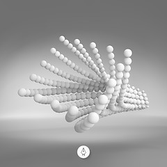 Image showing 3d abstract spheres composition. Vector illustration. 