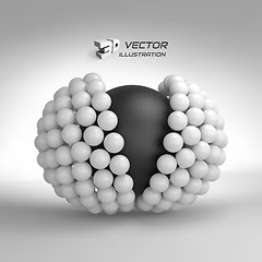 Image showing 3d vector illustration. Concept for science and technology.