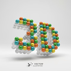 Image showing 3d icon. Web sign. Design element. Vector illustration.