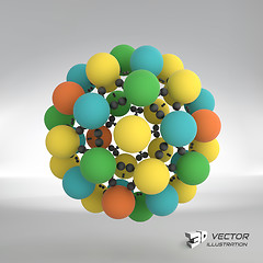 Image showing Sphere. 3d vector template. Abstract illustration. 