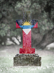 Image showing Gravestone in the cemetery - Antigua and Barbuda