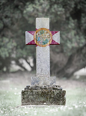 Image showing Gravestone in the cemetery - Florida