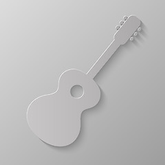 Image showing Guitar Silhouette