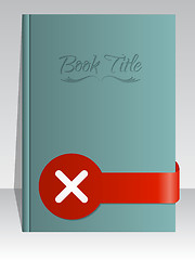 Image showing Simplistic book cover design with cross mark 